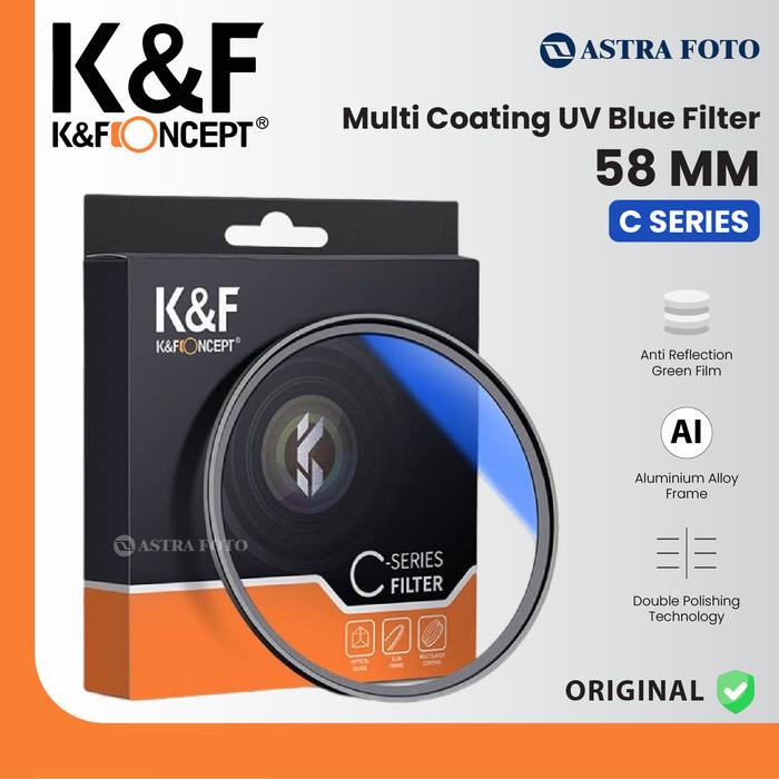 KNF Concept KNF K&F Concept Multi Coating UV Blue Coating Filter 58MM C-Series KF