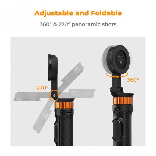 KNF Concept MS19 Magnetic Tripod Selfie Stick with Remote Bluetooth for Iphone 15/14/13/12 Magsafe Series K&F Concept - Hitam · 8