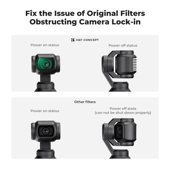 K&F Concept Black Mist 1/2 Filter For DJI Osmo Pocket 3 KNF Concept Black Diffusion Filter · 6