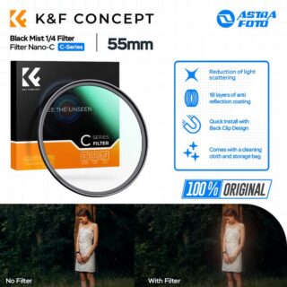 KNF Concept 55mm Lens Filter Nano-C Black Mist 1/4 Filter K&F Concept Black Diffusion