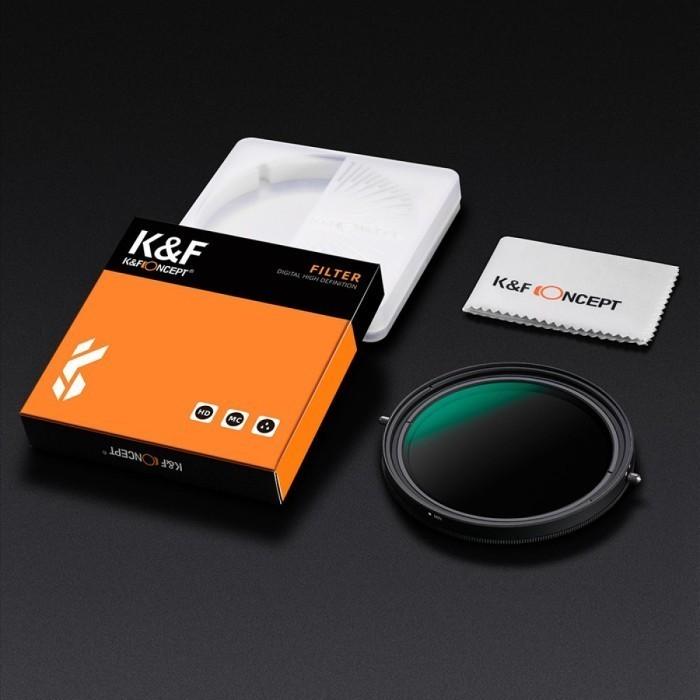 KNF Concept 77mm Lens Filter Nano-X Variable Fader ND2-32 + CPL Filter · 3