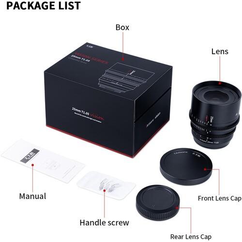 7artisans Photoelectric 25mm T1.05 Vision Cine Lens for mirrorless - SONY E · 6