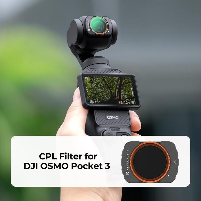 K&F Concept Nano CPL Magnetic Filter For DJI Osmo Pocket 3 Reduce Reflection KNF Concept · 9